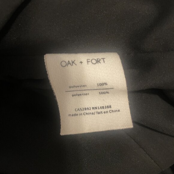 OAK + FORT Black Flowy Dress Size XS Classic Neutral Business Casual Office - Picture 7 of 9